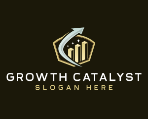 Arrow Growth Chart logo design