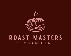 Roast Pork BBQ logo design