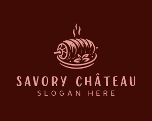 Roast Pork BBQ logo design