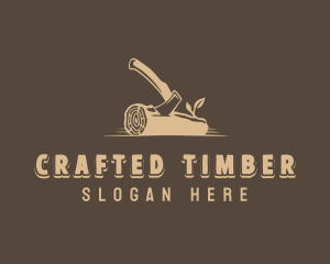 Lumberjack Axe Carpenter logo design