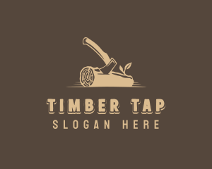 Lumberjack Axe Carpenter logo design