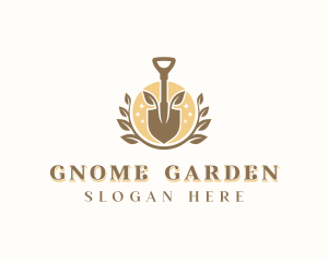 Landscaper Shovel Garden logo design