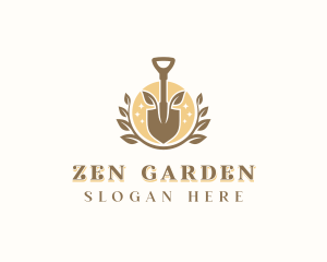 Landscaper Shovel Garden logo design