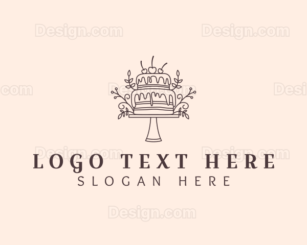 Elegant Cake Baking Logo