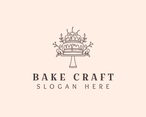 Elegant Cake Baking logo design