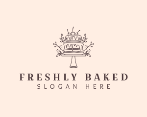 Elegant Cake Baking logo design