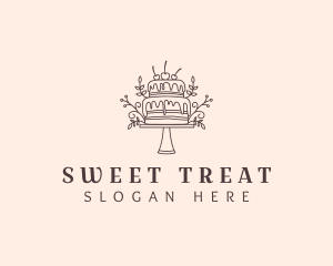 Elegant Cake Baking logo design