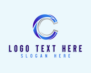 Geometric Business Letter C logo