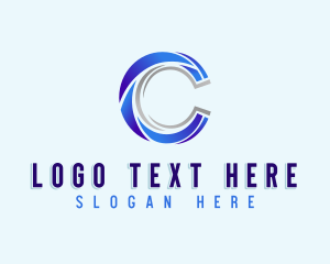 Geometric Business Letter C Logo