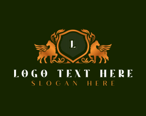 Luxury Stallion Shield Heritage logo