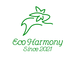 Eco Friendly Rabbit  logo design