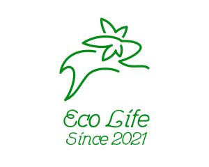 Eco Friendly Rabbit  logo design