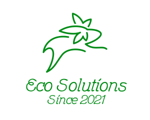 Eco Friendly Rabbit  logo design