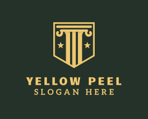 Shield Column Paralegal logo design