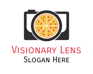 Camera Lens Pizza logo