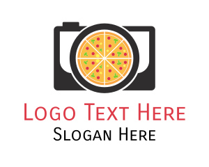 Camera - Camera Lens Pizza logo design