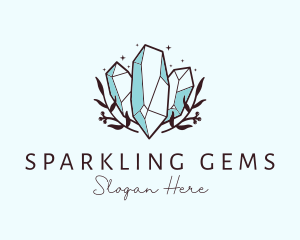 Luxe Precious Stone Gem logo design