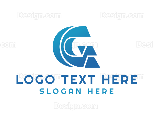 Abstract Blue G Logo