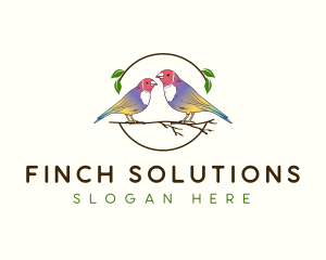 Gouldian Finch Bird logo design