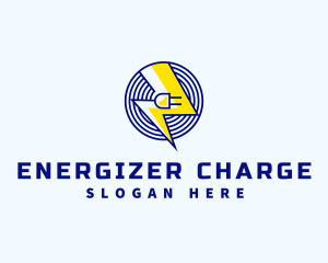 Lightning Plug Energy logo design