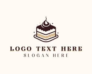 Sweet Tiramisu Cake Logo