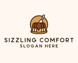 Cute Pudding Dessert logo