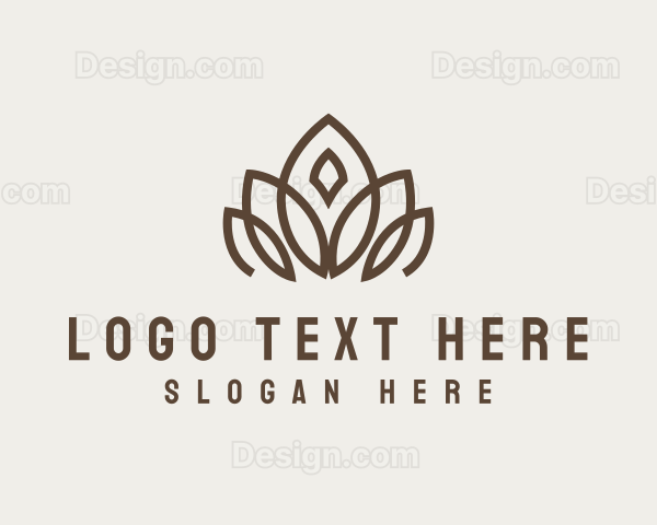 Bronze Lotus Crown Logo