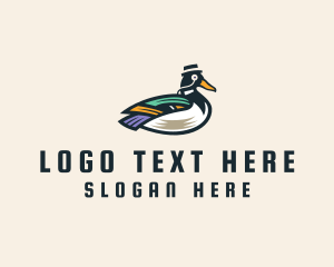 Hipster Wild Duck logo