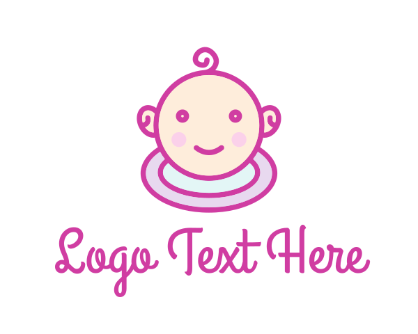 Pink Baby logo example 3