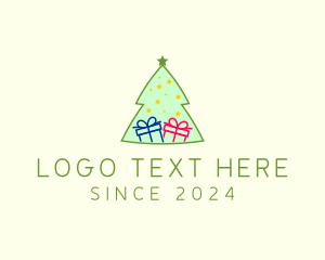 Gift - Christmas Tree Gift logo design