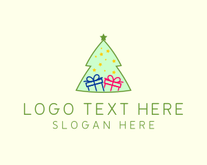 Christmas Holiday Gift  Logo