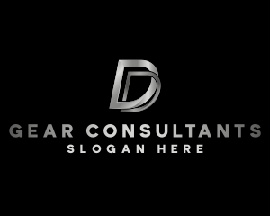 Industrial Consulting Letter D logo design