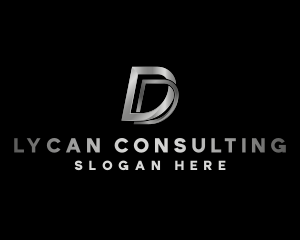 Industrial Consulting Letter D logo design