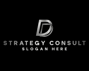 Industrial Consulting Letter D logo design