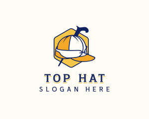 Fashion Cap Walking Stick logo design