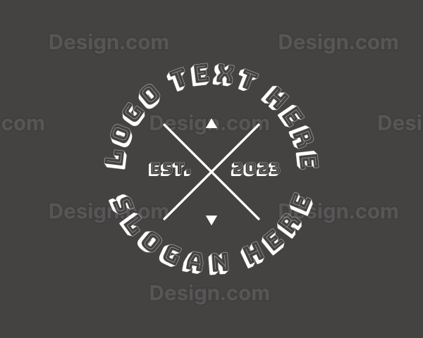 Hipster Clothing Apparel Logo