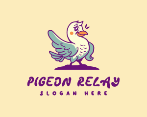 Groovy Bird Pigeon logo