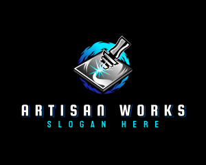 Laser Industrial Engraving logo design