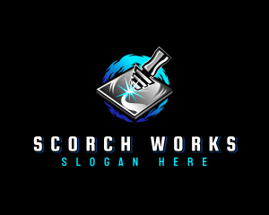 Laser Industrial Engraving logo design