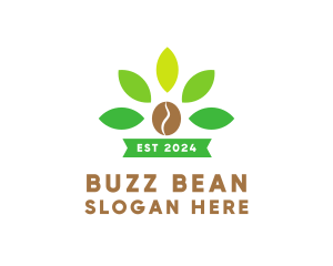 Organic Coffee Plant logo design