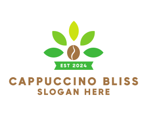 Organic Coffee Plant logo design