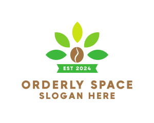 Organic Coffee Plant logo design