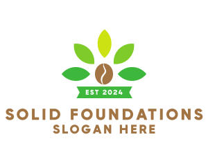 Organic Coffee Plant logo