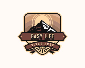 Mountain Trekking Adventure Logo