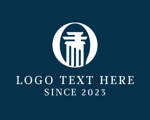 Legal Column Letter O logo