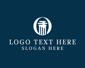 Legal Column Letter O logo