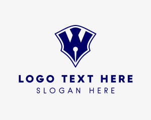 Writer Pen Letter W logo