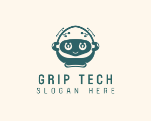 Robot Toddler Tech App logo design