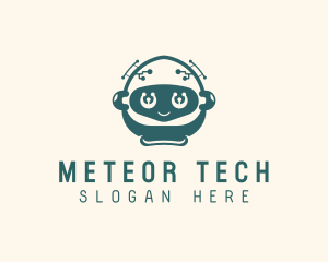 Robot Toddler Tech App logo design