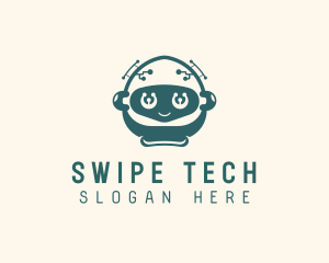 Robot Toddler Tech App logo design